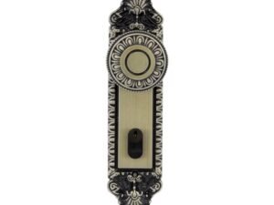Fechadura para Porta de Entrada Antique 55mm Comum com Espelho Mercúrio 3F