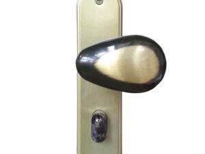 Fechadura para Porta de Entrada Antique 40mm Comum com Espelho Click Haga