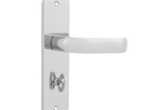 Fechadura para Porta de Banheiro Cromado 40mm Comum com Espelho Icaro Soprano