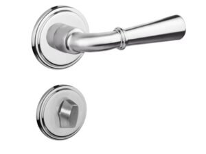 Fechadura para Porta de Banheiro Cromado 55mm Comum