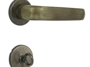 Fechadura para Porta de Banheiro Antique 40mm Comum com Roseta Standard Papaiz