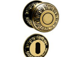 Fechadura Residencial Interna Colonial Roseta Redonda 40mm
